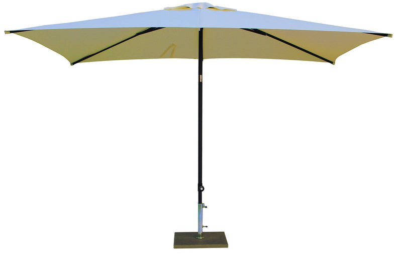 Ombrellone da Giardino 3x2 m Palo Ø38 mm in Alluminio Tessuto Poliestere Trend Ecru