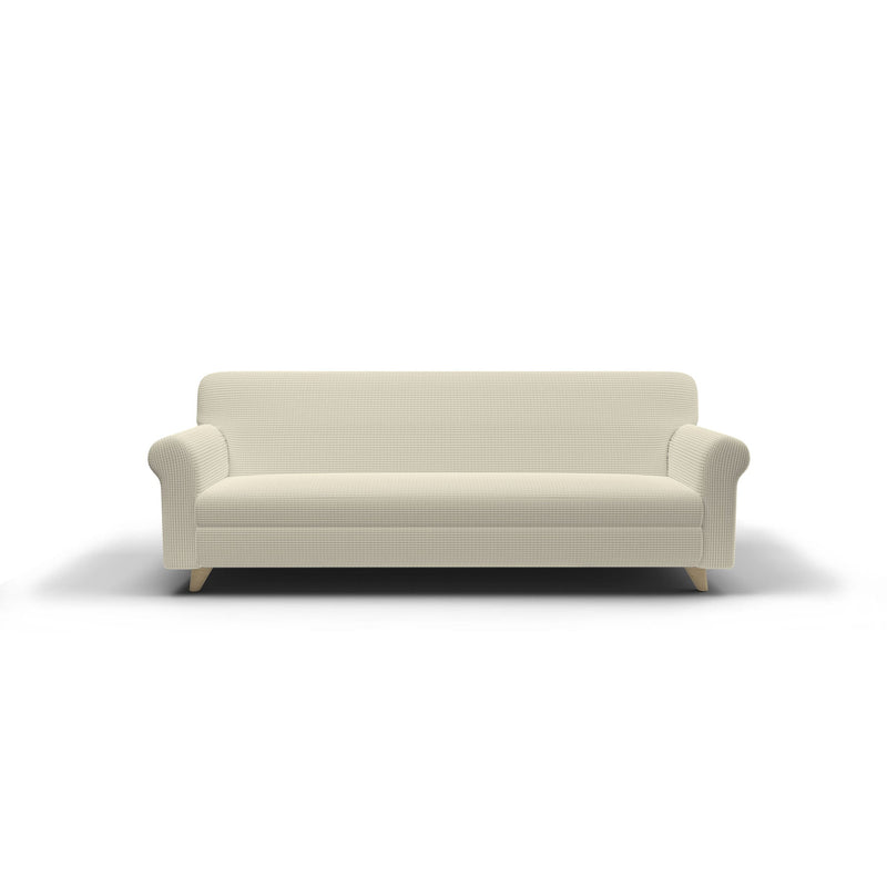 Copridivano Elasticizzato in Poliestere Leslie Panna Varie Misure