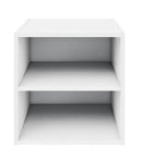 Cubo Composite con Mensola 35x35x35 cm in Compensato  Bianco