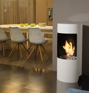 Camino a Bioetanolo da Pavimento Ø45x95 cm 2500W 1,2L Cortina Bianco 