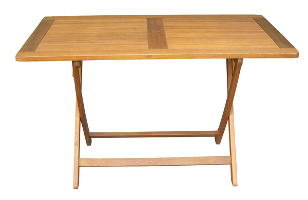 online Tavolo Rettangolare Pieghevole da Giardino 120x70 cm in Legno di Acacia Vorghini Cordova
