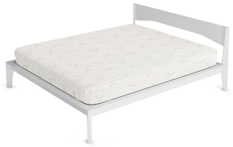 Coprimaterasso in Poliestere e Fibra di Lino Grigio Chiaro Varie Misure