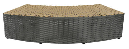 Mobiletto SPA Scalino per Vasca Idromassaggio Rotonde 70x30x20 cm Grigio