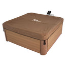 Vasca Idromassaggio da Esterno Spa Smontabile 160x160x65 cm 6 Persone Oslo Amber Pannello OLED