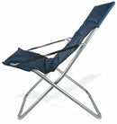 Sedia da Giardino Pieghevole in Metallo Soriani Canapone Blu