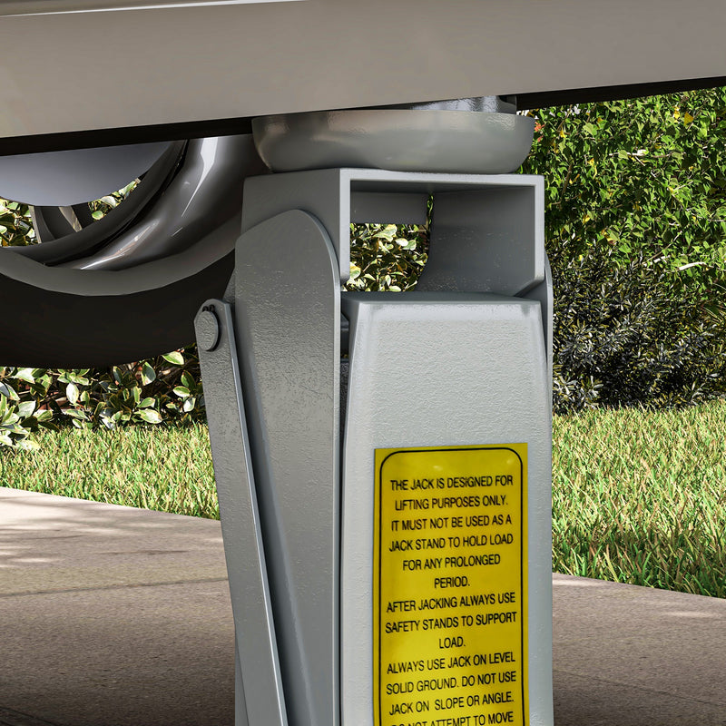 Cric Idraulico Auto con Sollevamento 8-38cm in Acciaio Rinforzato Capacità 2.5 t Rosso  