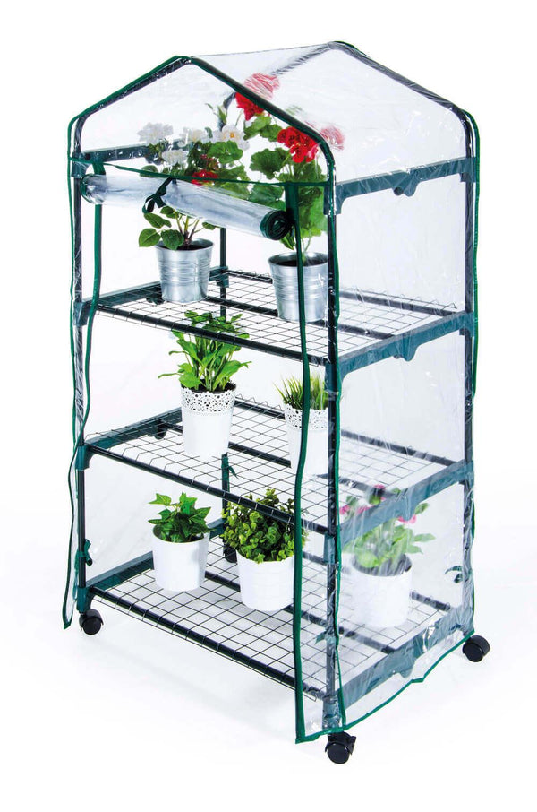 acquista Serra da Giardino in Metallo e PVC 3 Ripiani con Ruote Bertozzi