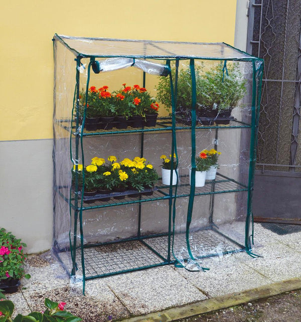 sconto Serra Rettangolare da Giardino in Metallo e PVC Bertozzi