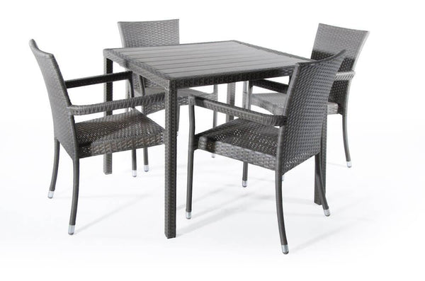 acquista Tavolo da Giardino in Polyrattan e Polywood Bertozzi Lampedusa