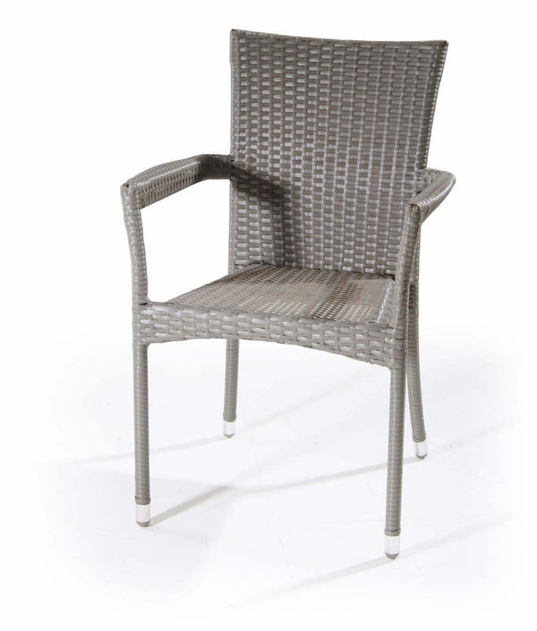 prezzo Sedia da Giardino in Polyrattan Grigio Bertozzi Lampedusa