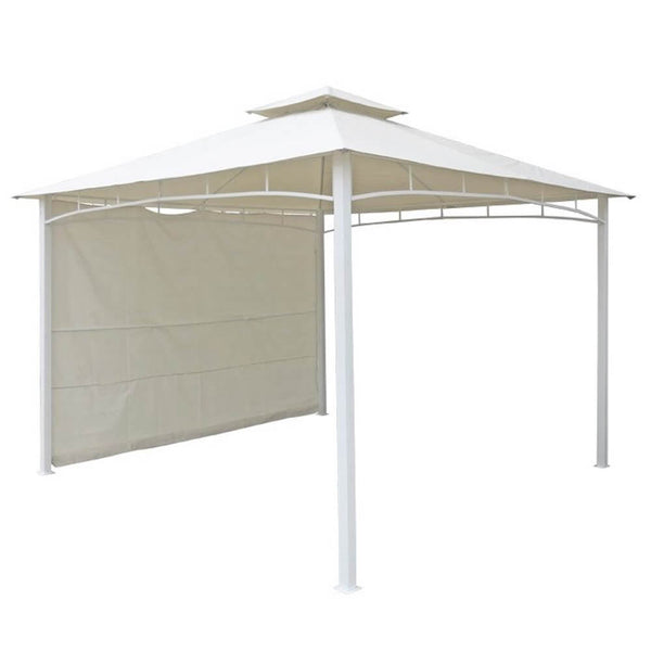 prezzo Gazebo da Giardino 3.3X3.3M Struttura in Metallo Telo Bianco Bertozzi Antigua