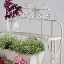 Fioriera a Scala da Terrazzo in Ferro Colore Avorio Bertozzi Flower House