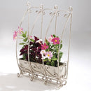 Fioriera Pensile da Balcone in Ferro Colore Avorio Flower House