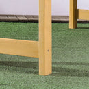 Panchina da Giardino 2 Posti con Seduta e Schienale a Doghe 143x51x85 cm in Legno di Abete -9
