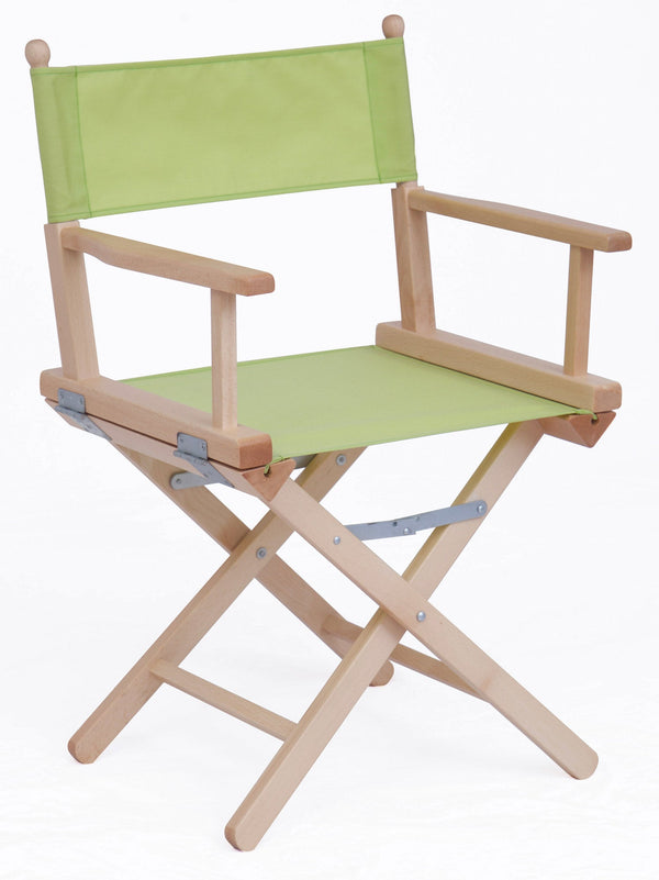 Sedia Pieghevole da Regista 43x60xH88 cm in Legno Naturale Tessuto Verde Acido acquista