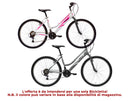 Bicicletta MTB Ragazza 24” 18 Velocità Grace Bianco o Titanio