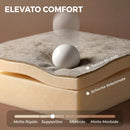 Poltrona da Camera 71x63,5x78,5 cm con Struttura e Gambe in Legno Massello Rivestita in Ciniglia Marrone Chiaro      