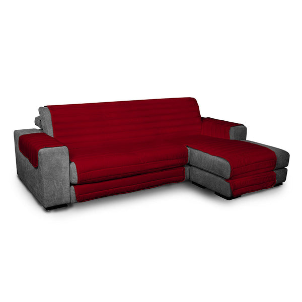 prezzo Copridivano Trapuntato in Microfibra con Penisola Destra Bordeaux