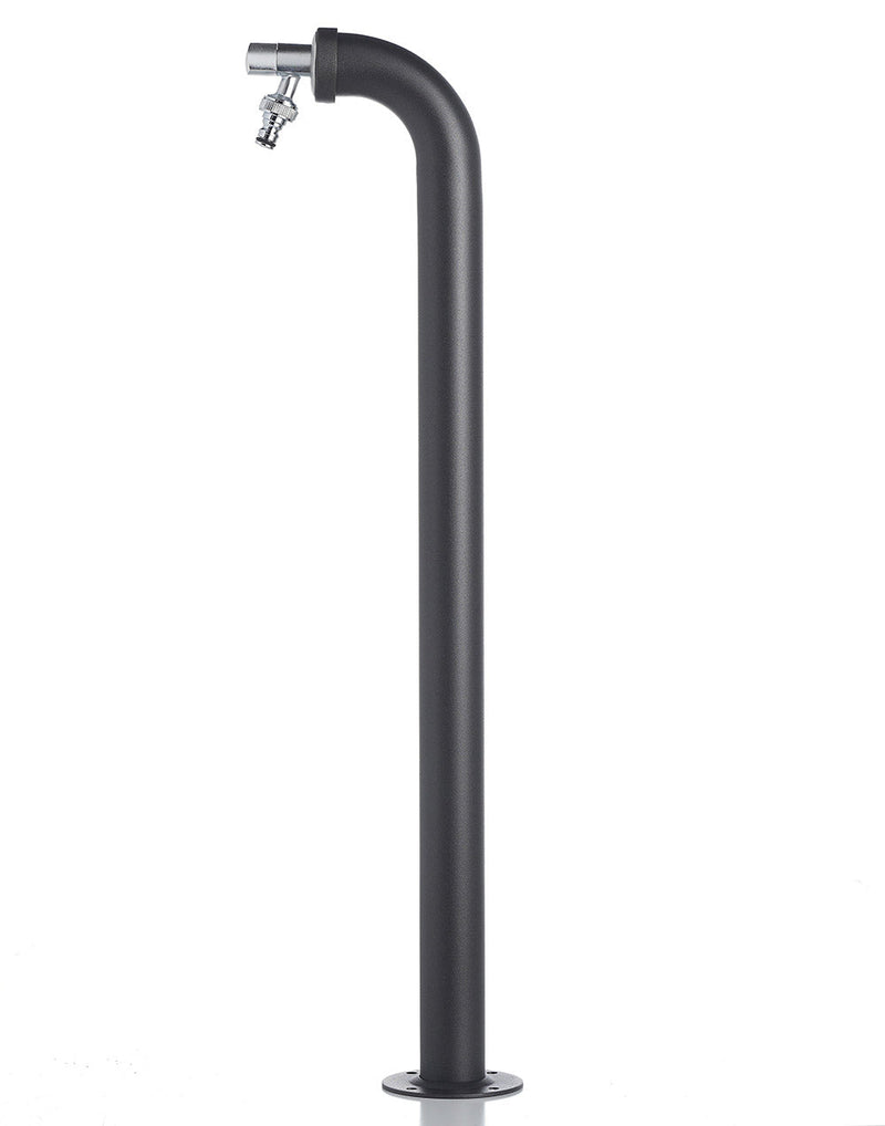 Fontana Belfer 42QRRB In Cemento - Doppio Rubinetto E Gancio | Colore Ruggine, Made In Italy - Foto 3