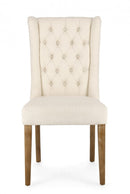 Set 2 Sedie 51x63x104h cm Columbia Naturale Bouclè 