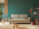 Divano Letto 2 Posti 168x97x96 cm in Tessuto Rosa
