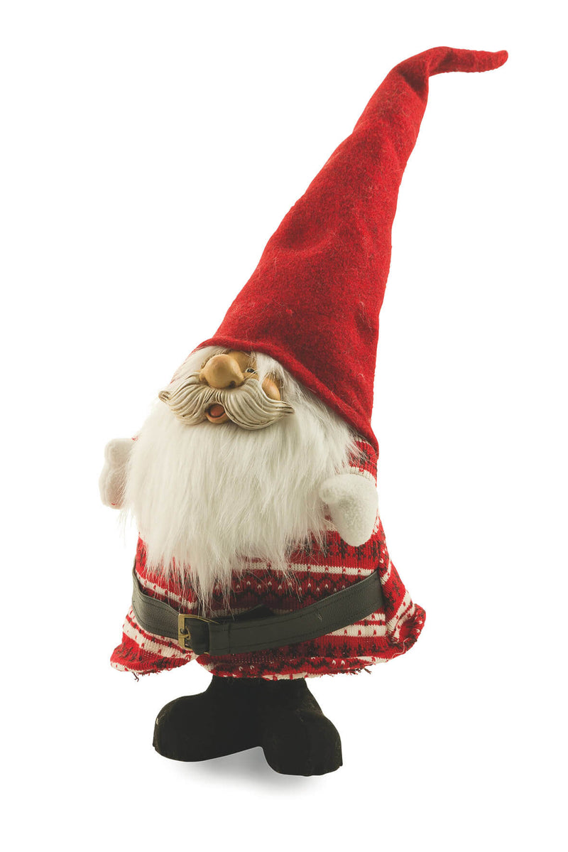 Set 2 Pupazzi Babbo Natale in Tessuto H62 cm Soriani