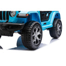 Macchina Elettrica per Bambini Fuoristrada Jeep Wrangler Rubicon 12V con Telecomando Blu