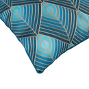 Set 3 Cuscini Decorativi 45x45 cm in Poliestere VdE Tivoli 1996 Vetiver Ottanio