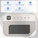 Deumidificatore Portatile Serbatoio 2,5L 32x23x49 cm Bianco  