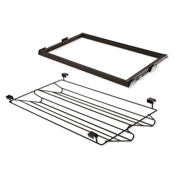 online Cassetto Porta Scarpe Scarpiera per Armadio 90 cm Emuca Moka