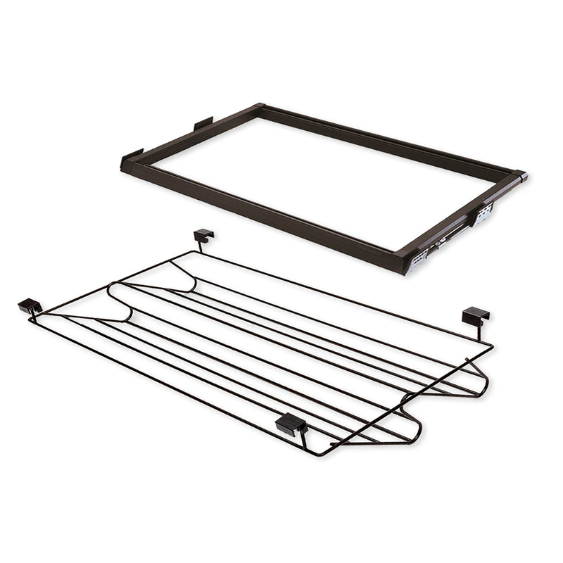 Cassetto Porta Scarpe Scarpiera per Armadio 90 cm Emuca Moka