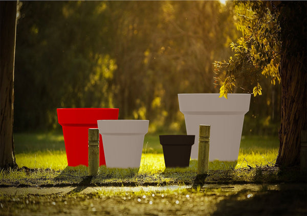 sconto Vaso Ø80x72 cm in Resina Arkema POT S Bianco