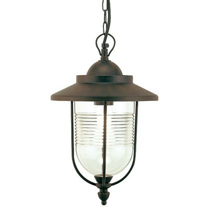 Lampada Lanterna Sospesa Color Ruggine da Esterno Linea Porto Sovil online