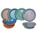 Servizio Piatti 12 Pezzi in Gres VdE Tivoli 1996 Terra Mar Ocean