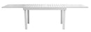 Tavolo Allungabile da Giardino 135/270x90x75 cm Montecatini in Alluminio Bianco
