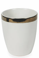 Set 6 Bicchieri per Acqua in Gres 330 ml Villa d'Este Home Tivoli Bianco Naima