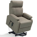 Poltrona Alzapersona Elettrica 1 Motore 80x90x97 cm in Tessuto Toronto Grigio Elephant
