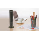 Mini Ventilatore a Torre da Tavolo H33 cm 2,5W Kooper Deskfan Nero