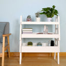 Set 3 Portapiante Fioriera Sovrapponibili in Legno Massello 65x30x87 cm Fumer Alvin Bianca