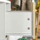 Mobile Multiuso 3 Cassetti 3 Ripiani 60x40x100 cm in Legno Bianco