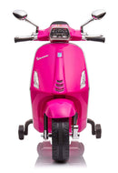 Scooter Elettrico per Bambini Licenza Ufficiale Piaggio Vespa 12V 4,5Ah Rosa       