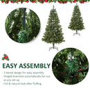 Albero di Natale Artificiale 180 cm 634 Rami 217 LED  Pino Verde