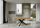Tavolo Allungabile 160-420x90x77 cm Volantis Premium Quercia Natura Telaio Antracite 