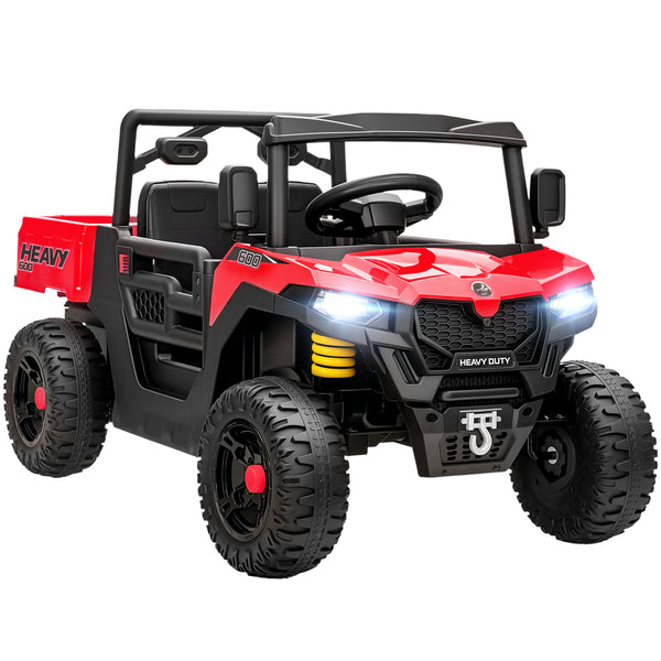 Macchina Elettrica Bambini 12V con Telecomando Sospensioni Bagagliaio e Musica Età 3-8 Anni Rosso prezzo