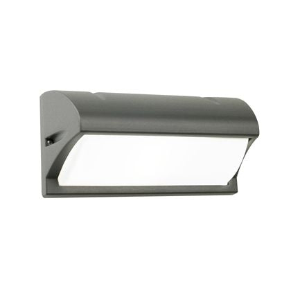 sconto Lampada Applique con Visiera Colore Grigio per Esterno Linea Umbe Sovil