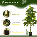Pianta Artificiale Fico H150 cm con Vaso Verde