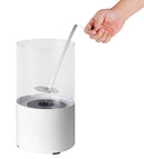 Camino a Bioetanolo da Tavolo Ø17x30cm Qlima FFB017 Bianco