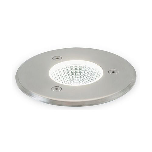 sconto Faretto Segnapassi Calpestabile da Esterno a LED 3W Ø10 Sovil Texas Acciaio