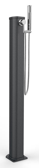 Doccia Solare da Esterno Giardino 20L Miscelatore e Doccetta Mobile Arkema Jolly Go Grigio Antracite