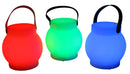 Lampada 12 Led Multicolor Ø15x15 cm Bluethoot in Polietilene Bianca